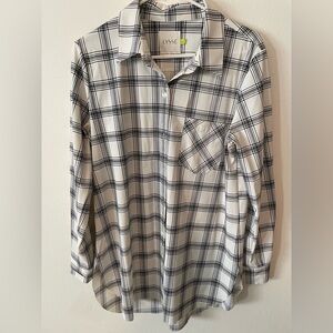 Lysse Black and White Plaid Schiffer Shirt